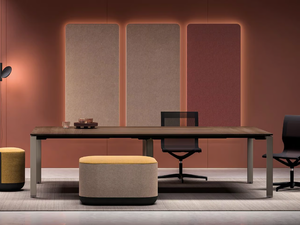 GLIDER - Wood veneer meeting table - Table by Bralco