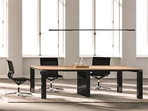 JET EVO - Meeting table with cable management - Table by Bralco