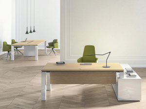 JET EVO - Sectional office desk with cable management - Desk by Bralco