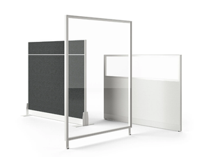 KUBICK - Freestanding glass and aluminium office screen - Screens by Bralco