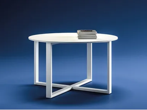 LOOPY - Round tempered glass meeting table - Table by Bralco