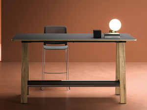 TAKE-OFF EVO / COUNTRY - Rectangular High meeting table - Table by Bralco