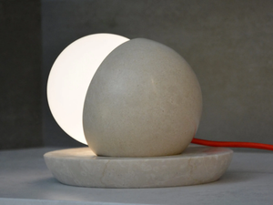 LUNA - LED adjustable stone table lamp - Table lamp by Brillamenti