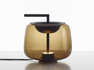 DOUBLE - LED blown glass table lamp - Table lamp by BROKIS