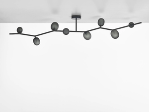 IVY CEILING - Blown glass and metal ceiling lamp - Ceiling lamp by BROKIS