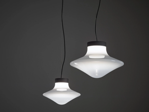 TROTTOLA - LED opal glass pendant lamp - Ceiling lamp by BROKIS