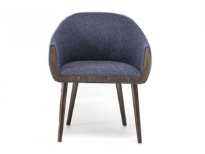 GINEVRA - Upholstered fabric easy chair with armrests - Armchair by Bross