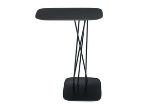 MIKA - Rectangular Fenix-NTM® high side table with metal base - Coffee table by Bross