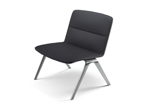 A-LOUNGE - Upholstered fabric guest chair - Chair by Brunner