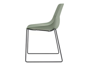 CRONA LIGHT ECO - Shell chair with sled-base frame - Chair by Brunner