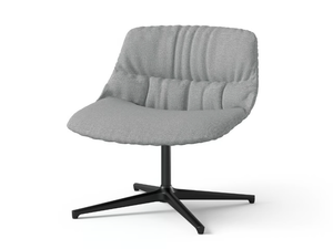 CRONA LIGHT LOUNGE - Swivel fabric easy chair with 4-spoke base - Armchair by Brunner