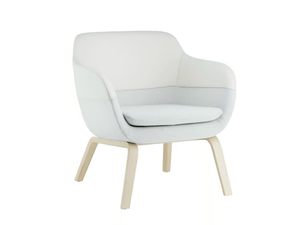 CRONA LOUNGE - Upholstered armchair with armrests - Armchair by Brunner