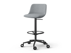 CRONA UP - Height-adjustable Swivel office stool with 5-Spoke base - Stool by Brunner