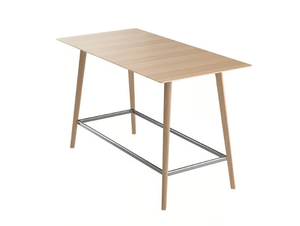 FINA CLUB - Rectangular wooden high table - Table by Brunner