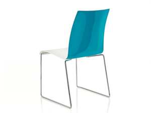 FINA - Stackable sled base plastic chair - Chair by Brunner