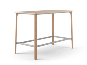 NATE - Rectangular wooden high table - Table by Brunner