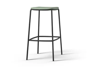 NATE S - Steel barstool with footrest - Stool by Brunner