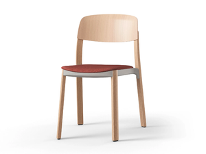 NATE - Stackable wooden chair - Chair by Brunner