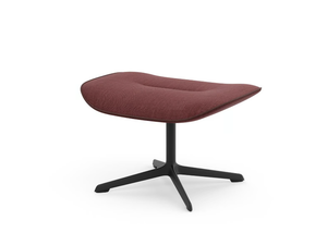 RAY SOFT LOUNGE - Upholstered footstool with 4-spoke base - Pouf by Brunner