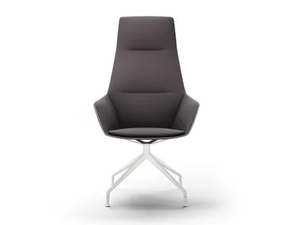 RAY SOFT - Trestle-based high-back fabric executive chair with armrests - Office Chair by Brunner