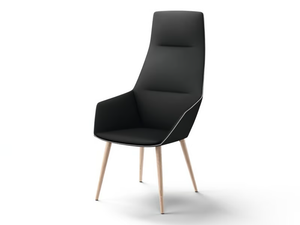 RAY SOFT - Upholstered fabric armchair with armrests - Armchair by Brunner