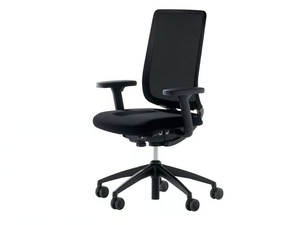 TOO 2 - Fabric office chair with armrests with 5-Spoke base - Office Chair by Brunner