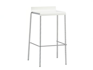 VERONA - High plastic stool with footrest - Stool by Brunner