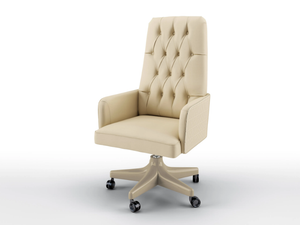 ATLANTYS - Leather executive chair with armrests - Office Chair by BRUNO ZAMPA