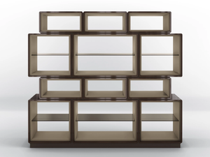 DEDALO - Freestanding double-sided bookcase - Cabinet by BRUNO ZAMPA