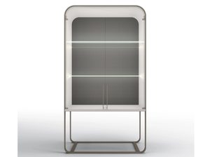 ESTELLE - Metal display cabinet with integrated lighting - Cabinet by BRUNO ZAMPA