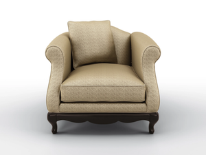 FLY - Fabric armchair with armrests - Armchair by BRUNO ZAMPA