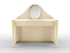 KIMBERLY - Dressing table covered in leather - Table by BRUNO ZAMPA