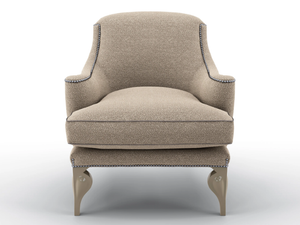 LOPEZ - Fabric armchair with armrests - Armchair by BRUNO ZAMPA