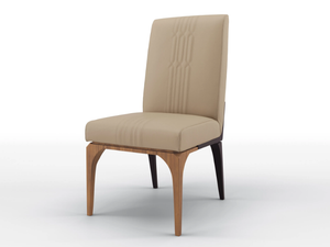 SUNRISE - Upholstered leather chair - Chair by BRUNO ZAMPA