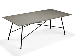 OD MAMAMIA - Rectangular cement garden table - Table by Bullfrog