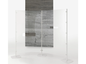 ARIANNA SAFETY - Free standing polycarbonate protective barrier - Screens by Caimi Brevetti