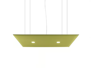 OVERSIZE LUX - Fabric hanging acoustic panel with Integrated Lighting - Screens by Caimi Brevetti