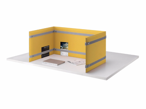 PLI DESK - Sound absorbing desktop partition - Screens by Caimi Brevetti