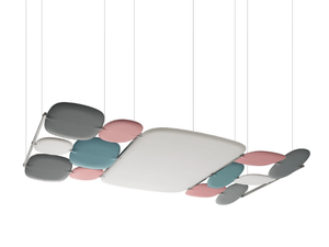 SNOWGEMS CEILING - Fireproof Trevira® CS hanging acoustic panel - Screens by Caimi Brevetti