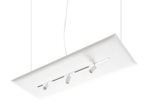 T-SYSTEM TRACK - LED acoustic swivel fabric pendant lamp - Ceiling lamp by Caimi Brevetti