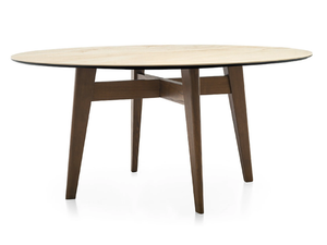 ABREY - Round ash table - Table by Calligaris