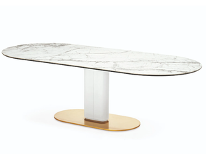 CAMEO - Rectangular marble table - Table by Calligaris
