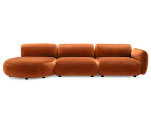 GINZA - Modular fabric sofa with chaise longue - Sofa by Calligaris