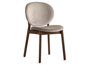 INES - Upholstered fabric chair with wooden structure - Chair by Calligaris