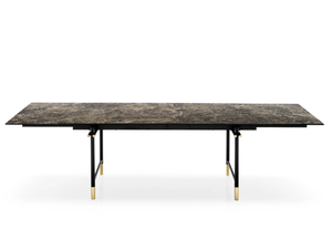MONOGRAM - Extending rectangular ceramic table - Table by Calligaris