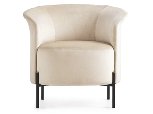 RENDEZ VOUS - Upholstered fabric easy chair with armrests - Armchair by Calligaris