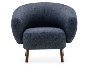 RIO - Fabric armchair with armrests - Armchair by Calligaris