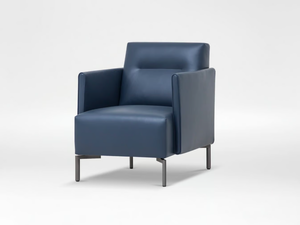 EASE - Leather armchair with armrests - Armchair by CAMERICH