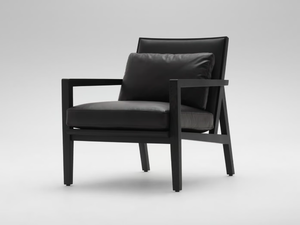 FLORA - Leather armchair with armrests - Armchair by CAMERICH