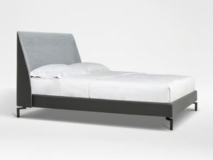 MELODY - Fabric double bed with upholstered headboard - Bed frame by CAMERICH